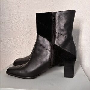 Vintage Isotoner Zip-Up Heeled Leather Boots